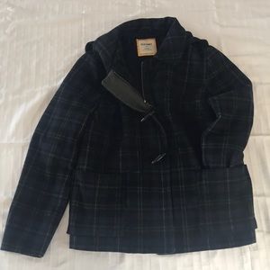 Women’s Navy Plaid Winter Jacket